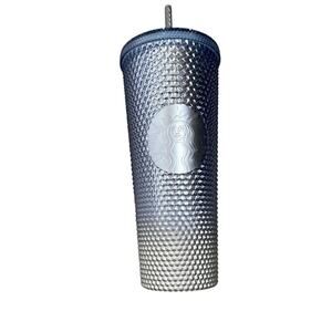 Starbucks 2023 Holiday Tumbler Bling Icicle Gradient Studded Venti Blue 24oz.